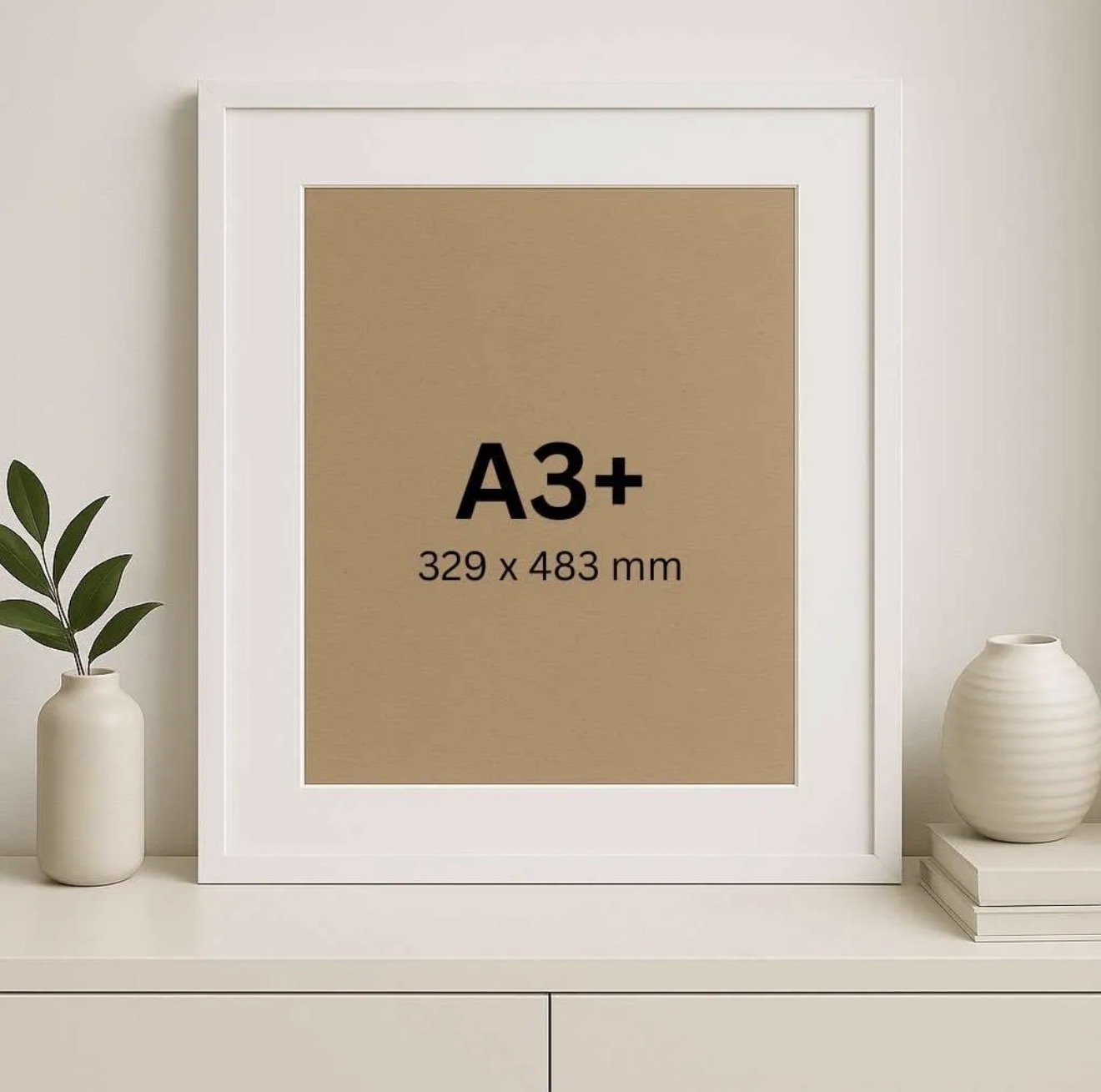 A3+ Bilderrahmen in Weiß